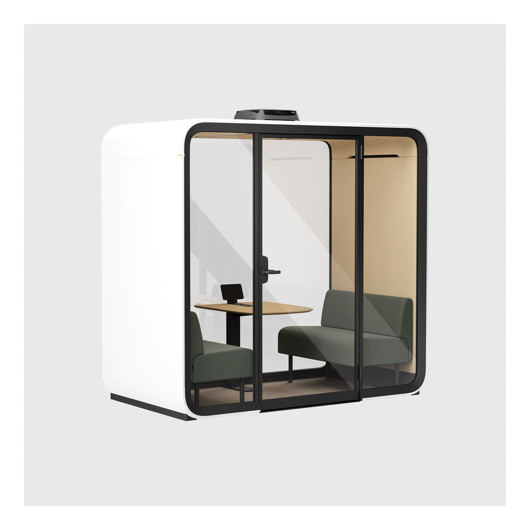 Framery Four soundproof meeting pod with glass walls - Chair Dinkum Australia