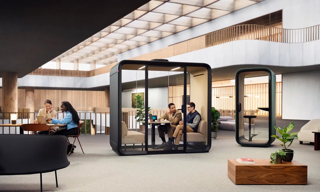 Framery soundproof pods installed across a modern open plan Australian office