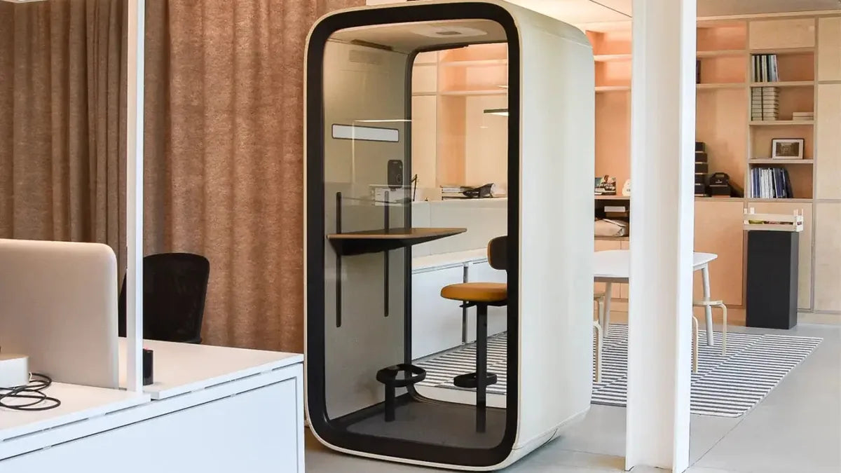 Framery One Compact acoustic pod installed in a modern office workspace - Chair Dinkum Australia