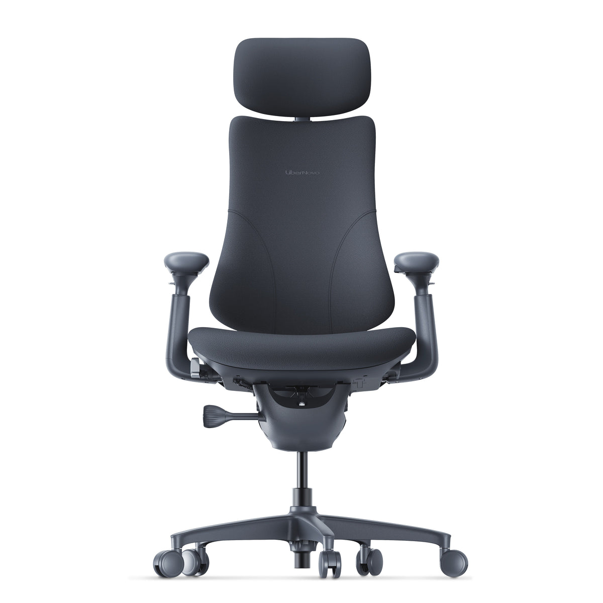 LiberNovo Omni SE dynamic ergonomic chair in Obsidian Black with footrest - Chair Dinkum Australia