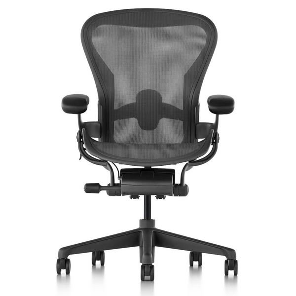Herman Miller Aeron Chair Remastered Graphite Adjustable Lumber