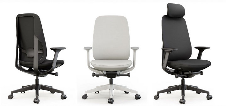 Coast Task Chair Black and Grey variants - Chair Dinkum