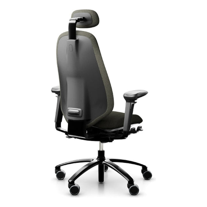 Adjustable Mid Back Task Chair RH Mereo 300 sit-stand desk back view - Chair Dinkum Australia