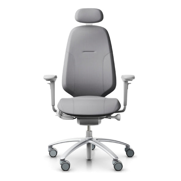 Adjustable Mid Back Task Chair RH Mereo 300 Silver Grey sit-stand desk - Chair Dinkum Australia