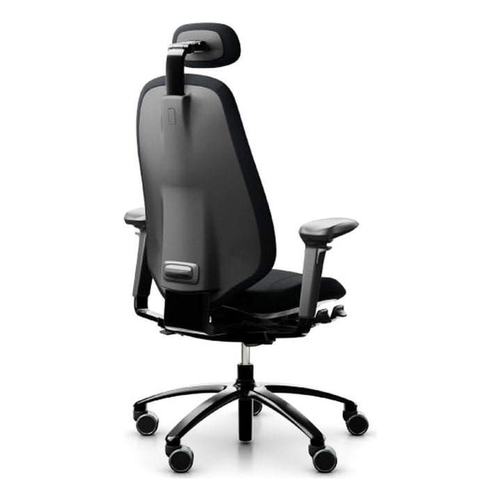 Adjustable Mid Back Task Chair RH Mereo 300 sit-stand desk lifestyle view - Chair Dinkum Australia