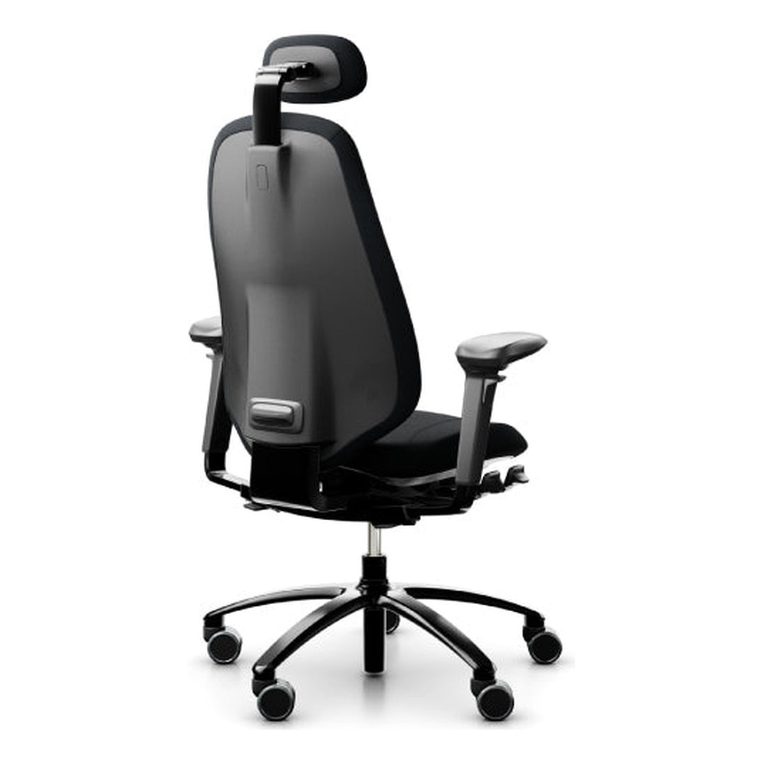 Adjustable Mid Back Task Chair RH Mereo 300 sit-stand desk front view - Chair Dinkum Australia