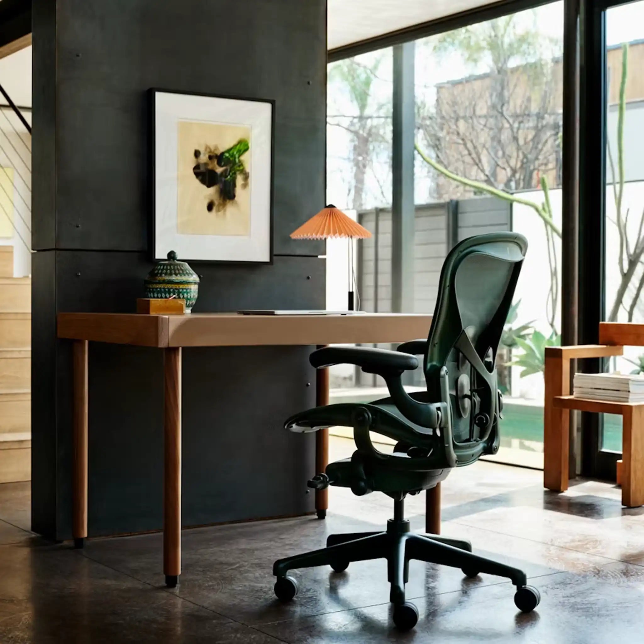 Herman Miller Aeron at a modern desk setup - Chair Dinkum Australia