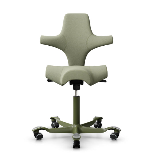 HAG Capisco ergonomic chair in sage green - Chair Dinkum Australia