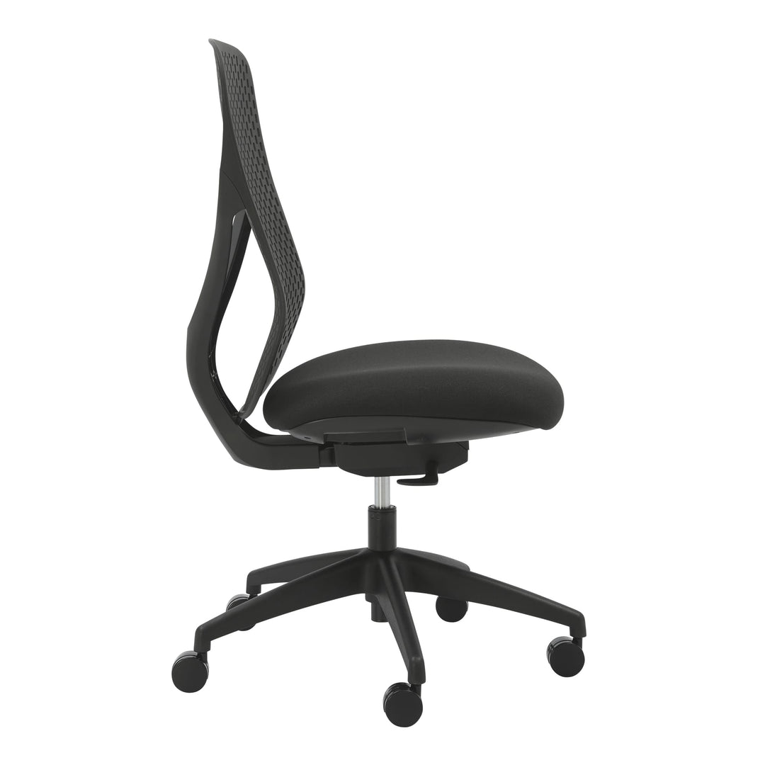 Buro Axon office chair in black without arms, side view