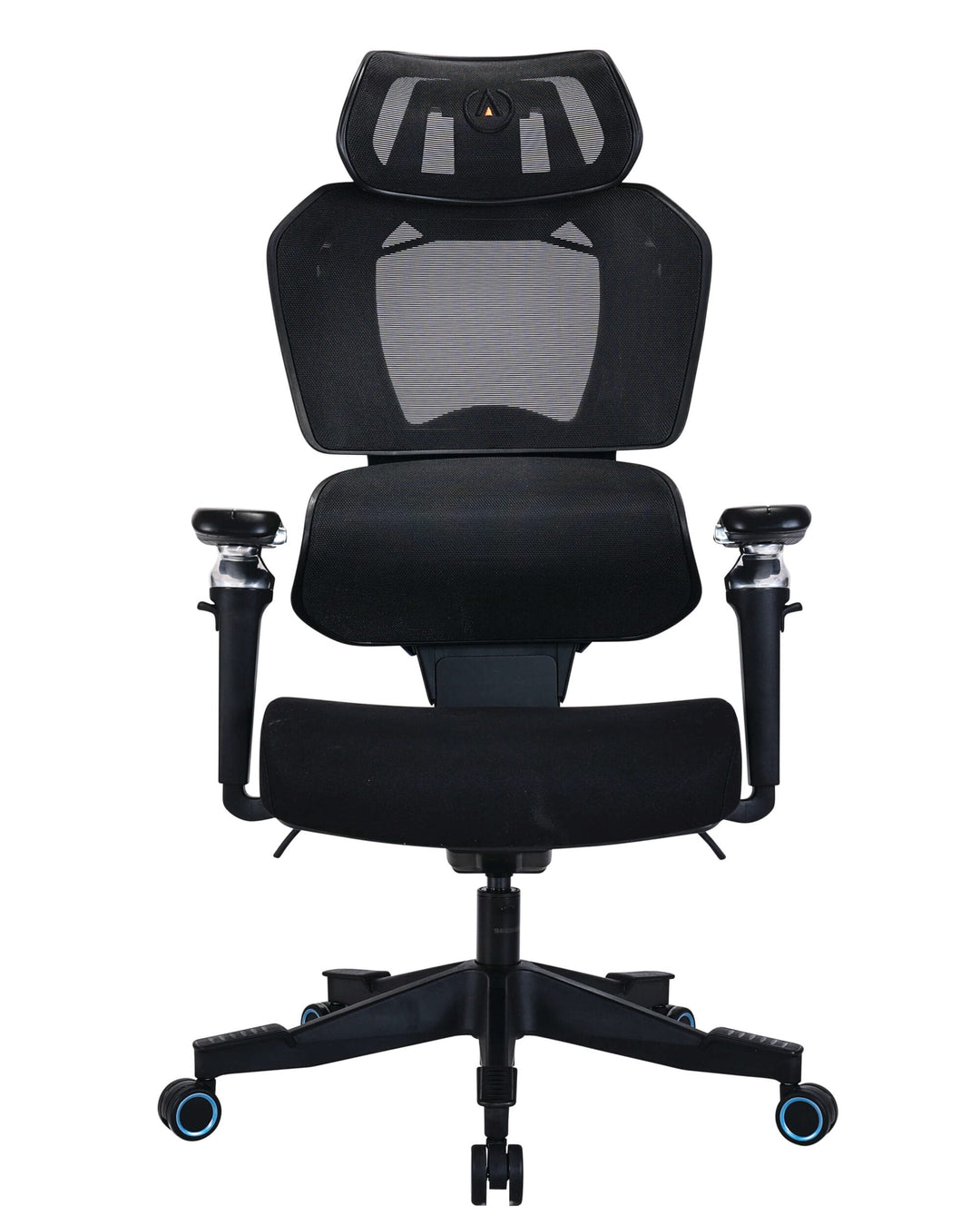 Buro x PowerA Sentinel gaming chair in black mesh, front view