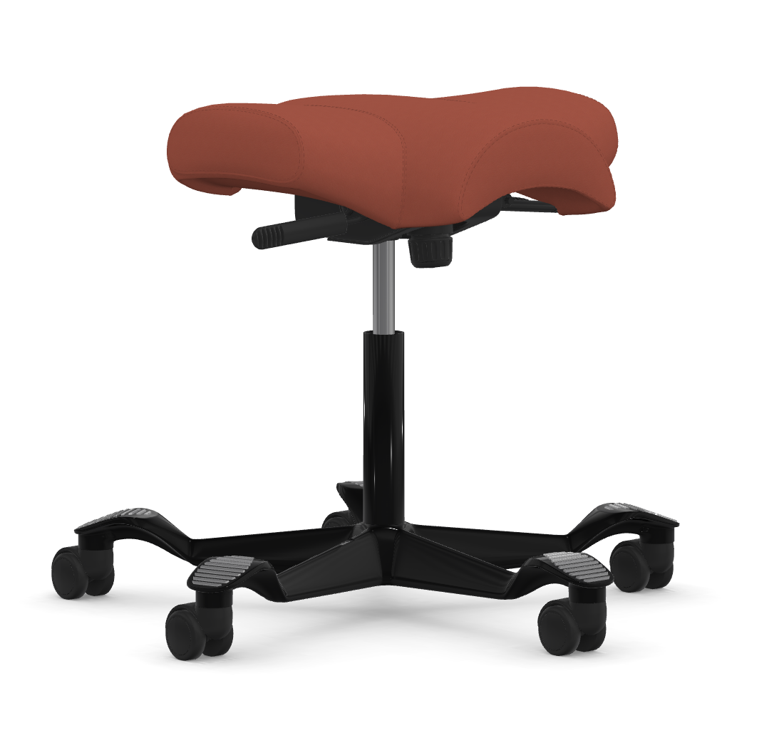 HAG Capisco 8105 ergonomic stool for musicians showing saddle seat design ideal for guitar playing - Chair Dinkum Australia