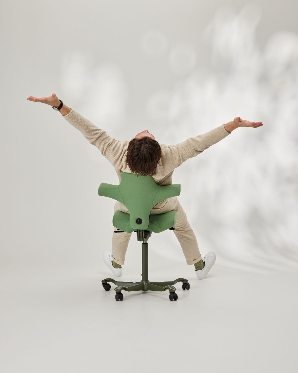 HAG Capisco sitting position standard seated - ergonomic desk chair - Chair Dinkum Australia