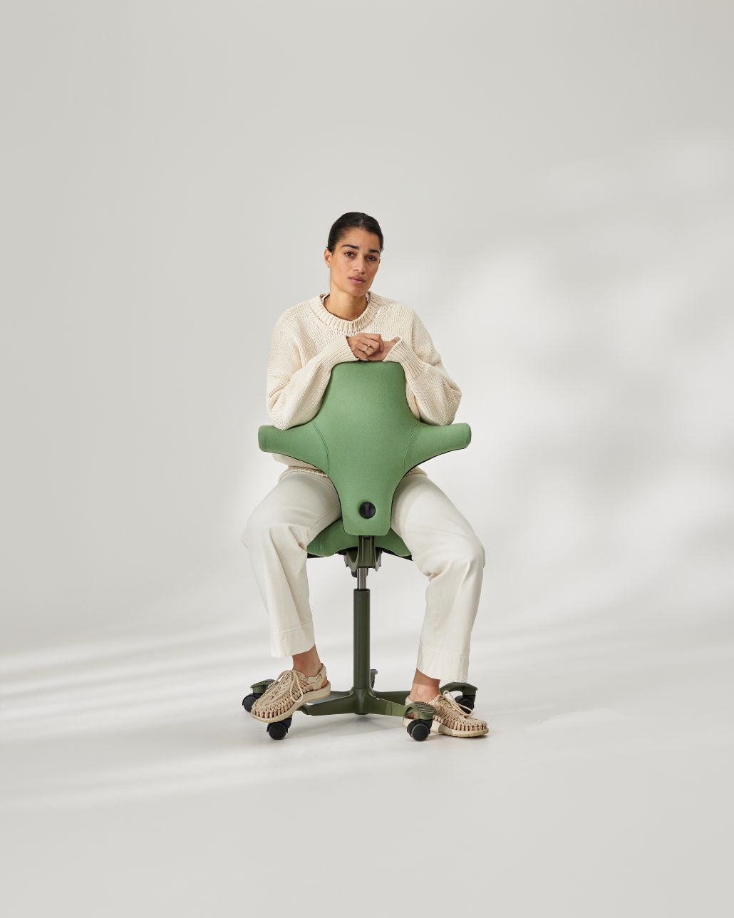 HAG Capisco sitting position cross-legged casual - versatile office seating - Chair Dinkum Australia