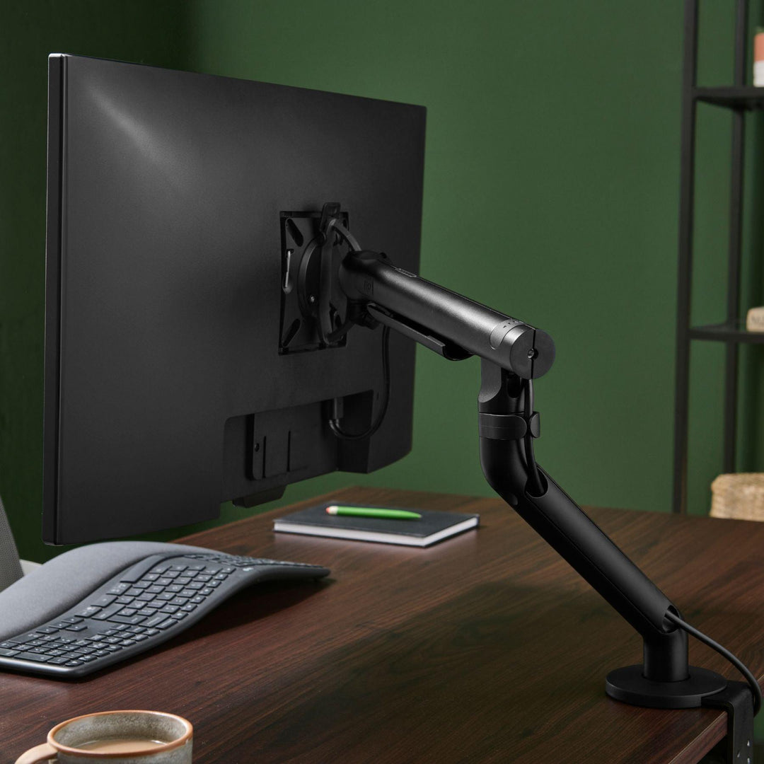 CBS Flo Single Monitor Arm on desk