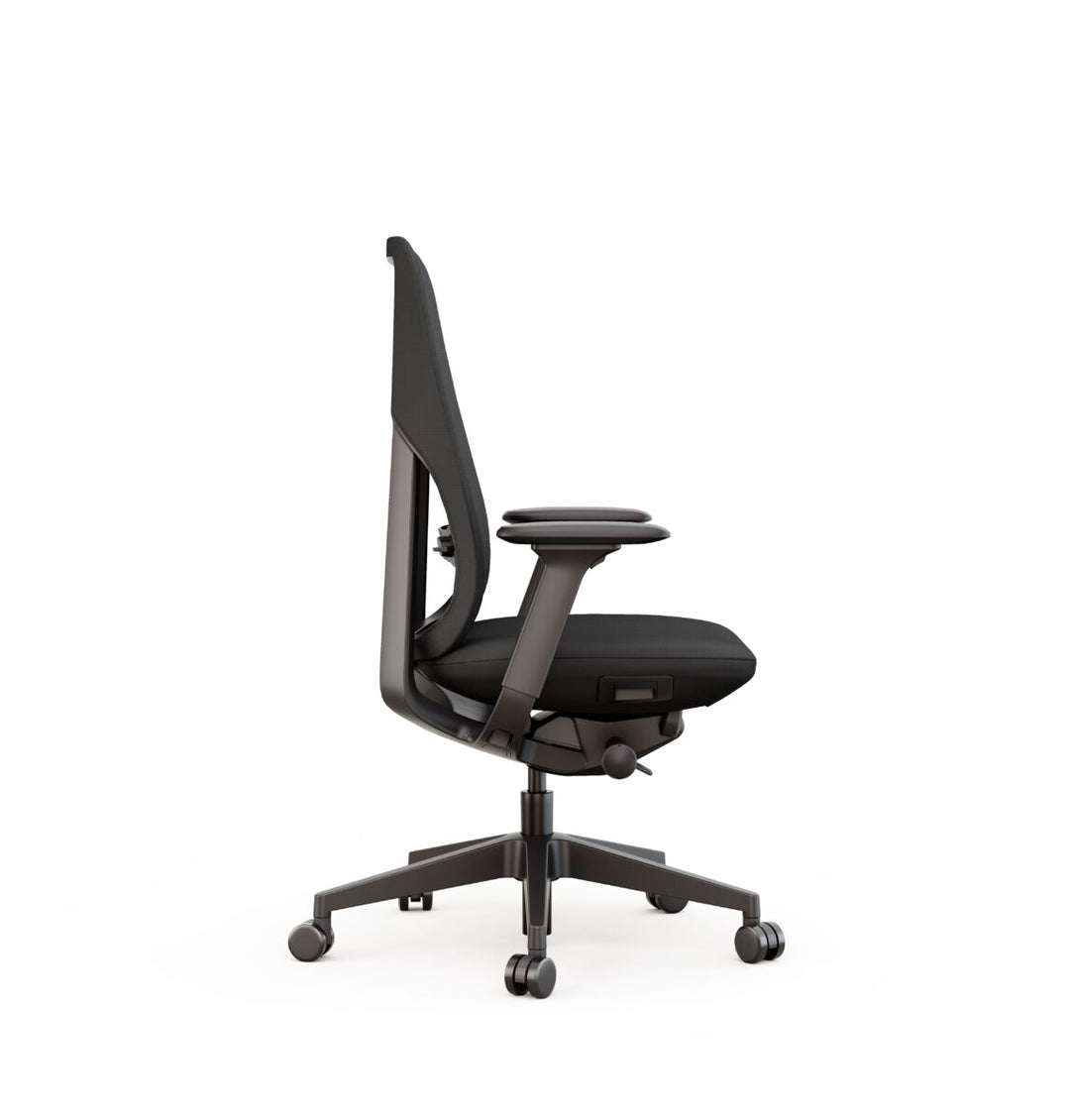 Coast Task Chair Black angle view - Chair Dinkum
