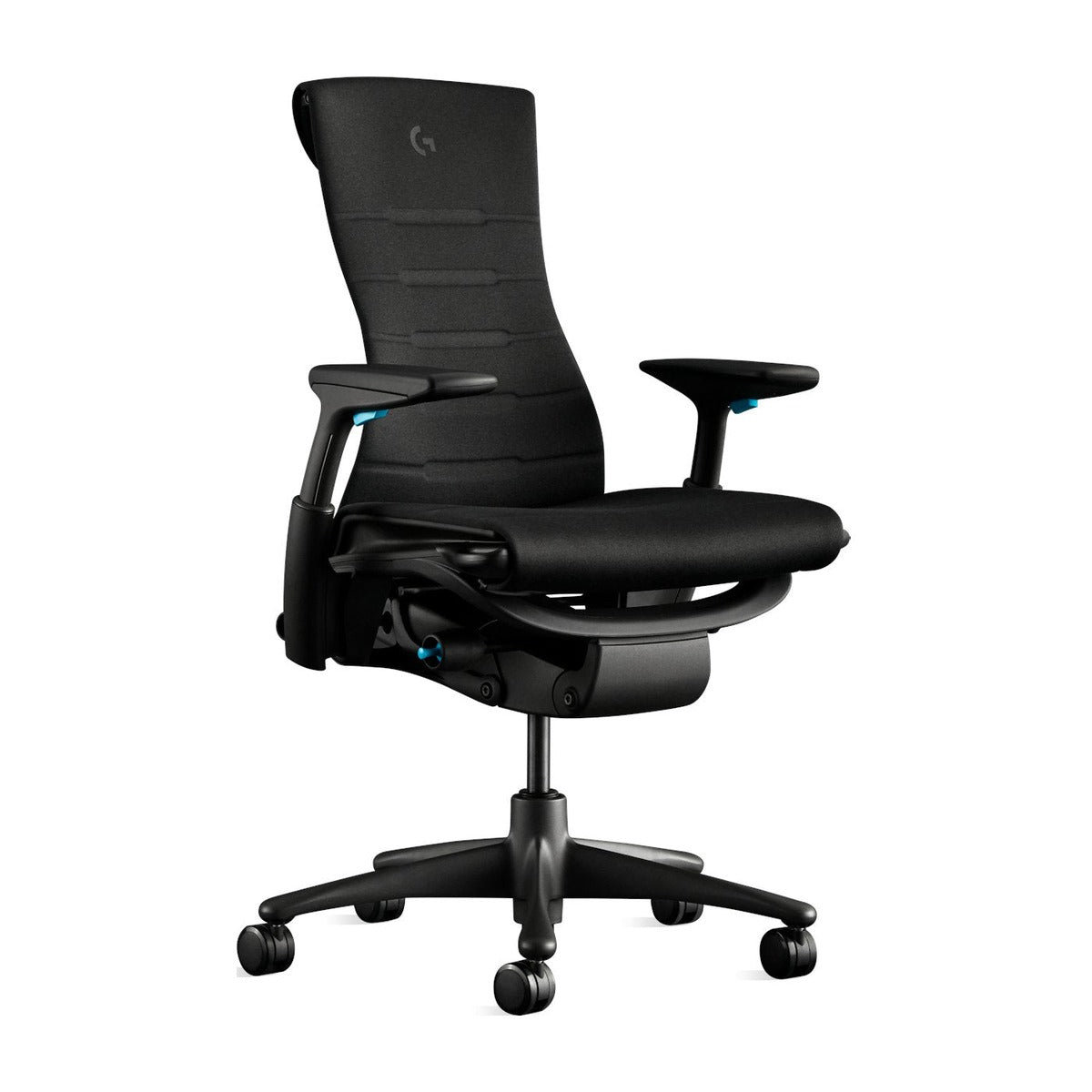 Herman Miller Embody Gaming Chair Black and Cyan | Chair Dinkum