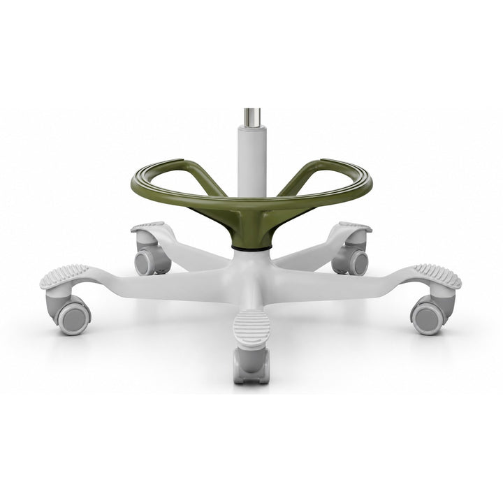 HAG Capisco footring in moss grey fitted to chair base - Chair Dinkum