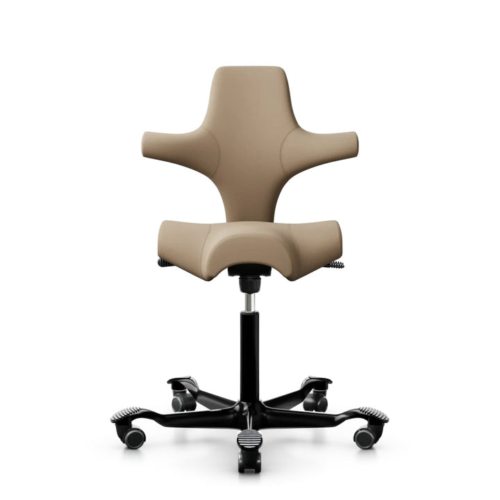 HÅG Capisco 8106 saddle chair in Gabriel CPT4401 on a black base