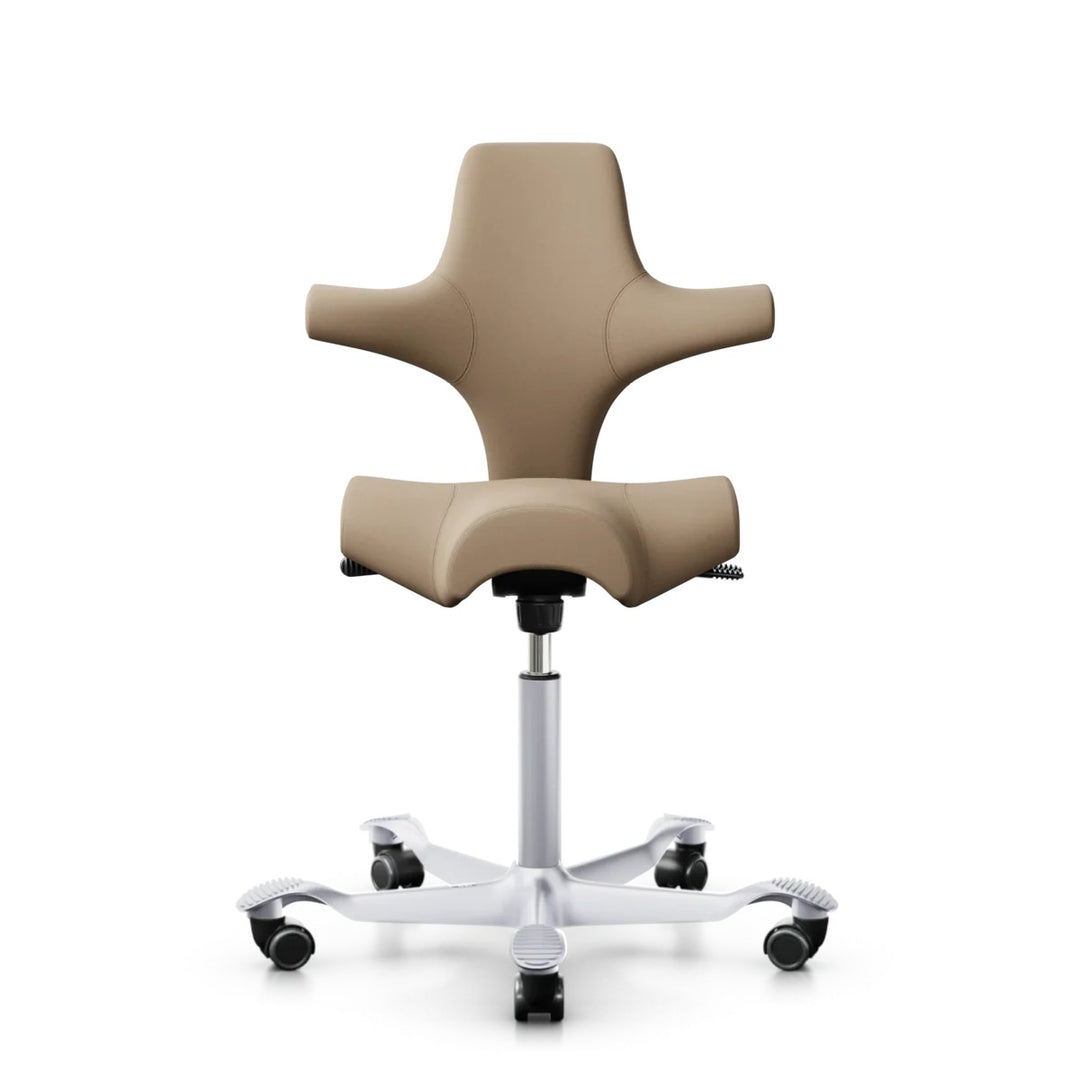 HÅG Capisco 8106 saddle chair in Gabriel CPT4401 on a silver base