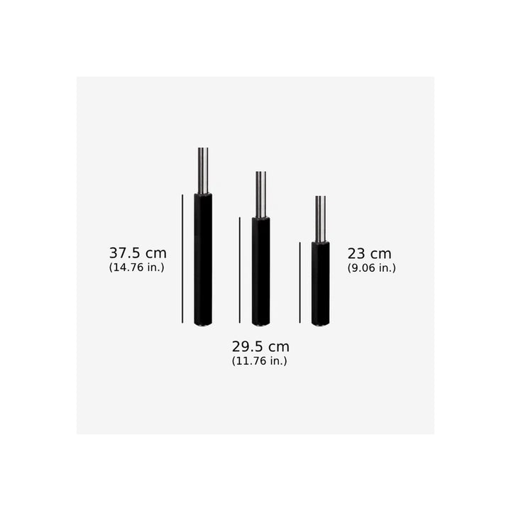 HAG Capisco gas lift size comparison 150mm 200mm 265mm - Chair Dinkum