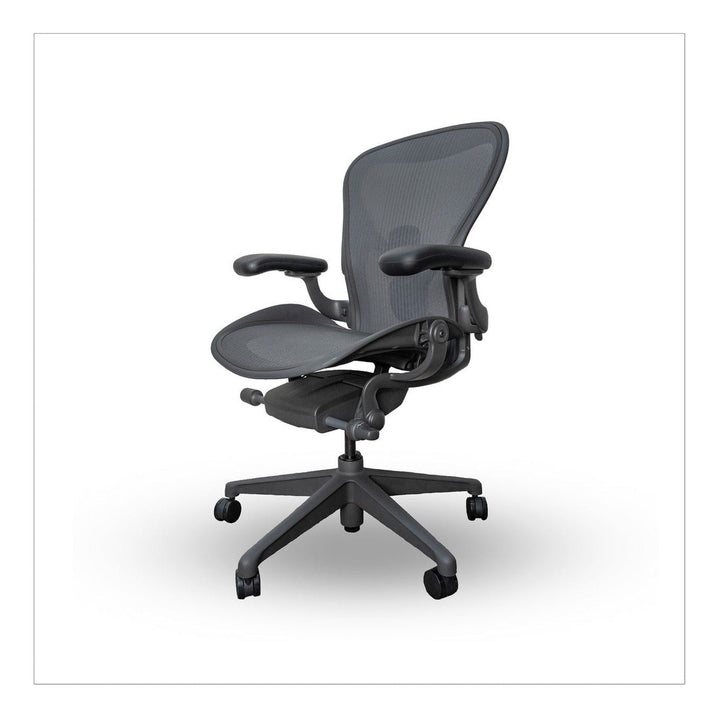 Herman Miller Aeron Chair Graphite Remastered Posturefit lifestyle - Chair Dinkum Sydney
