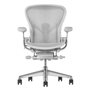 Aeron Chair, Mineral, Polished Aluminium Frame