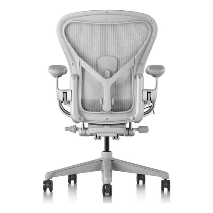 Herman Miller Aeron Chair Remastered Mineral Satin back view - Chair Dinkum