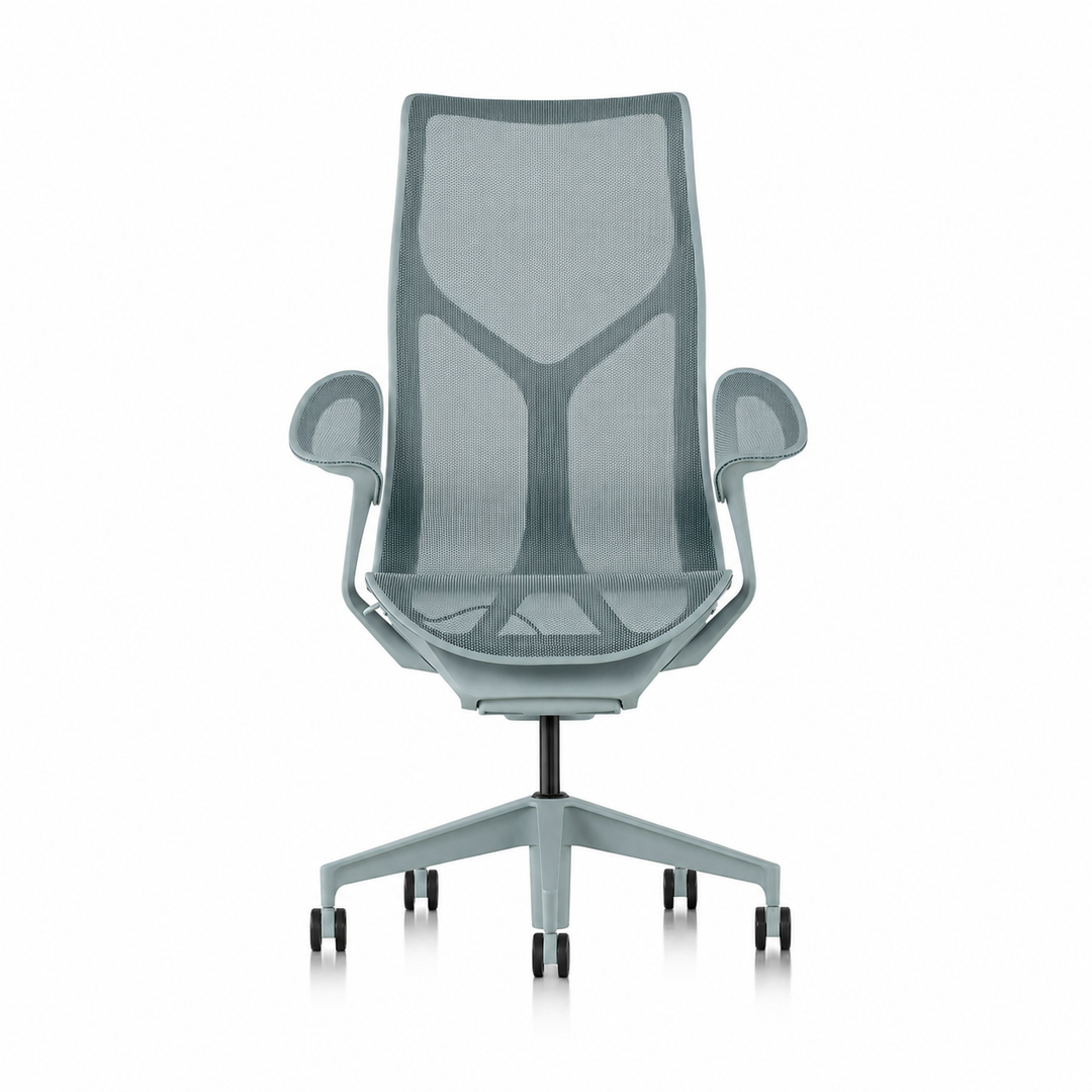 Herman Miller Cosm High Back Chair Glacier with Leaf Arms - Chair Dinkum