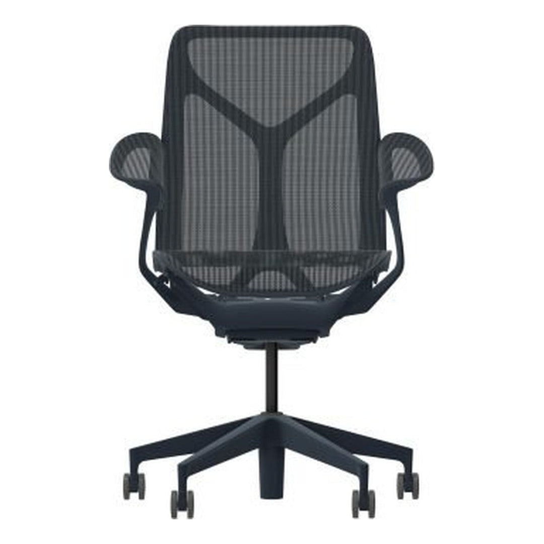 Herman Miller Cosm, Mid Back, Leaf Arms, in Graphite - Chair Dinkum