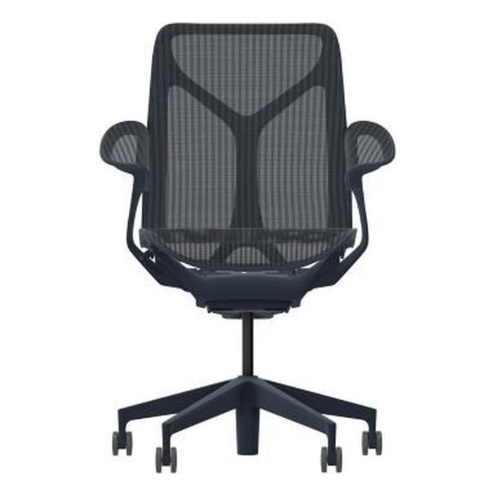 Herman Miller Cosm, Mid Back, Leaf Arms, in Graphite - Chair Dinkum