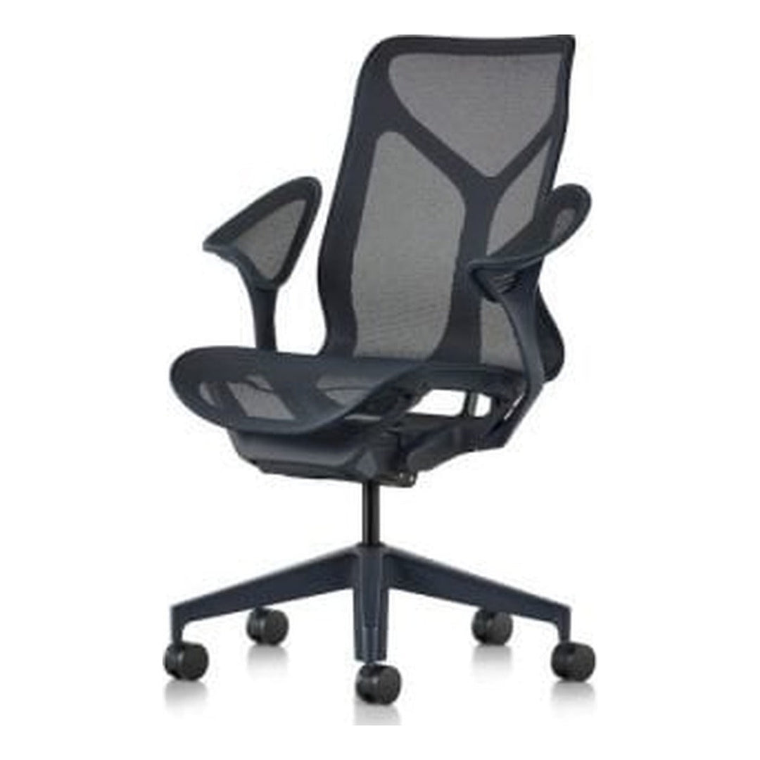 Herman Miller Cosm, Mid Back, Leaf Arms, in Graphite lifestyle - Chair Dinkum Sydney