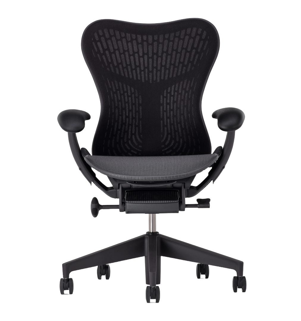 Herman Miller Mirra 2 Chair, Graphite with Butterfly Suspension Back ergonomic office chair - Chair Dinkum Australia