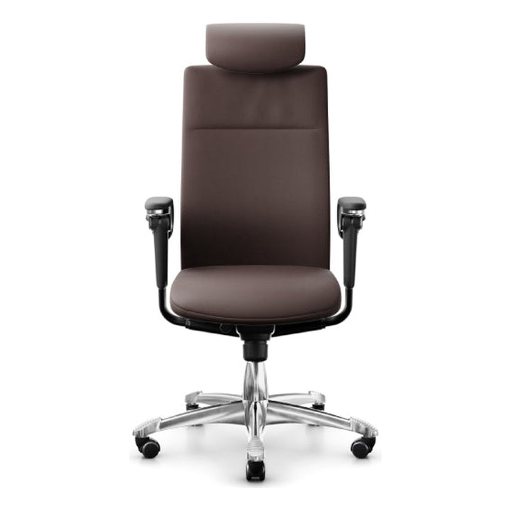 HÅG Tribute 9031 executive ergonomic office chair polished aluminium base detail - Chair Dinkum Australia
