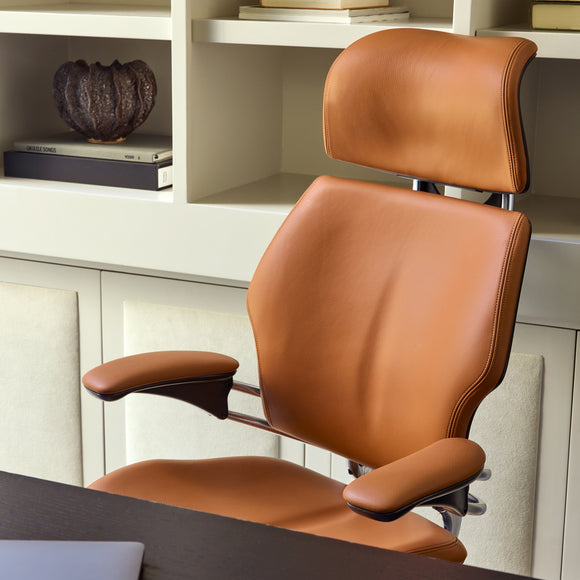Humanscale Freedom chair in premium leather — buy at Chair Dinkum Australia