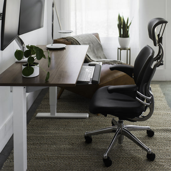 Humanscale Freedom chair at a modern office desk — Chair Dinkum Australia