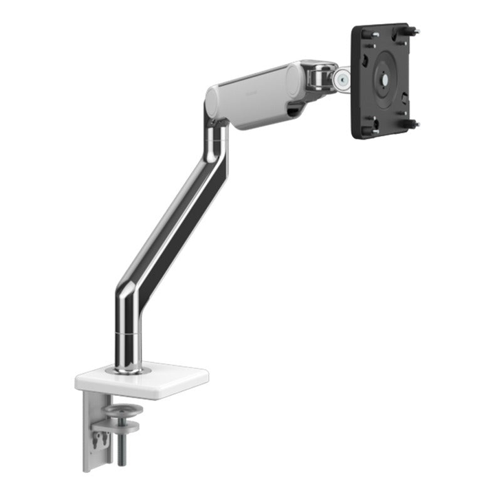 Humanscale M2 Pro Monitor Arm in white, view 1 - Humanscale configurator render