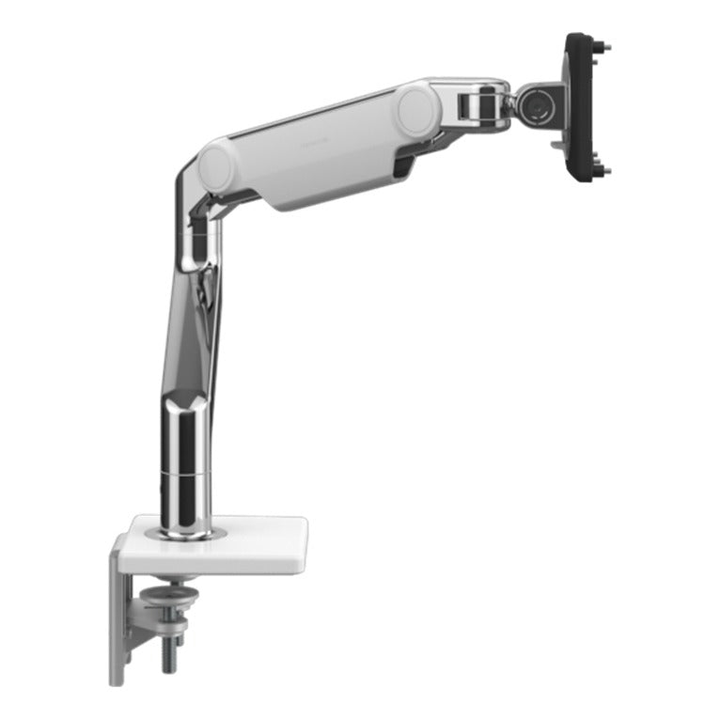 Humanscale M8 Pro Monitor Arm in white, view 2 - Humanscale configurator render
