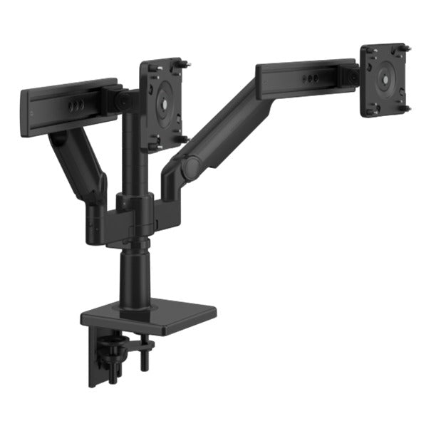 Humanscale M/Flex M2 Pro Dual Monitor Arm with Sliders in black, view 1 - Humanscale configurator render