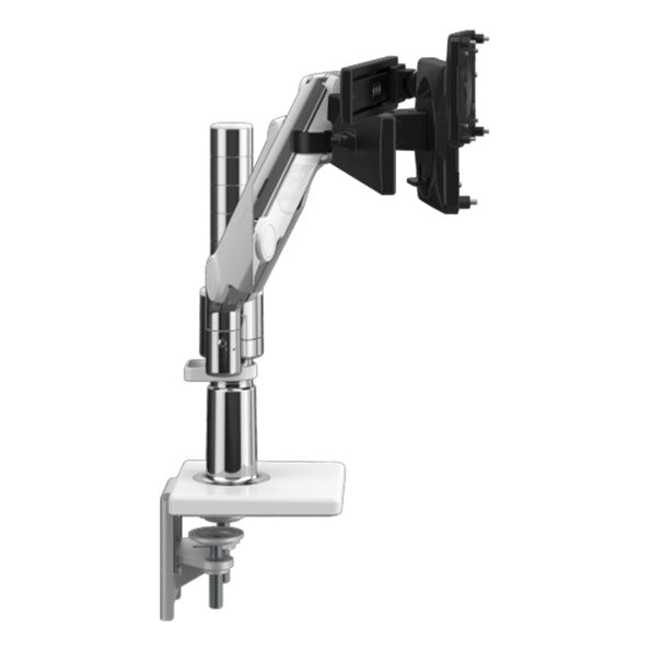 Humanscale M/Flex M2 Pro Dual Monitor Arm with Sliders in white, view 2 - Humanscale configurator render