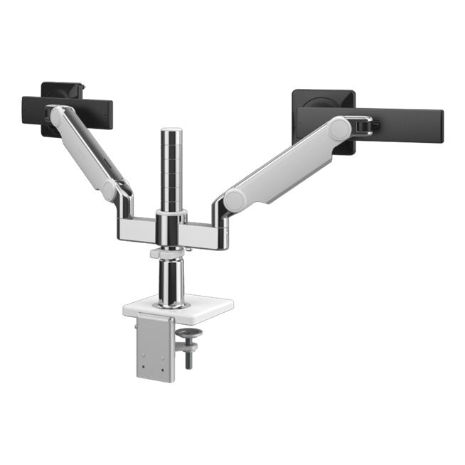 Humanscale M/Flex M2 Pro Dual Monitor Arm with Sliders in white, view 3 - Humanscale configurator render