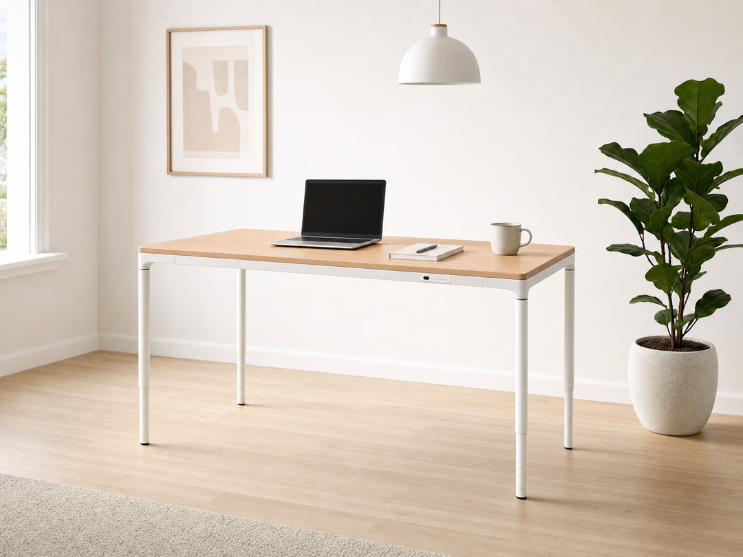 Forma Four-Leg Sit Stand Table in Scandinavian studio - Chair Dinkum