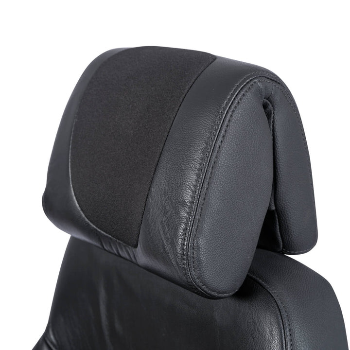 KAB Executive 24/7 office chair, half leather half cloth, comfort headrest, front (KAB Seating photograph)