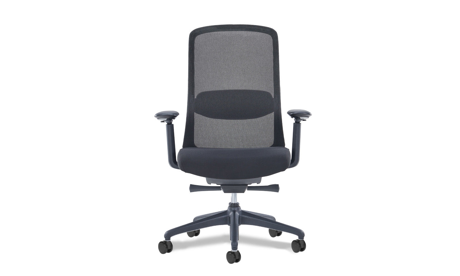 Kyoto ergonomic chair at a desk in a commercial office setting