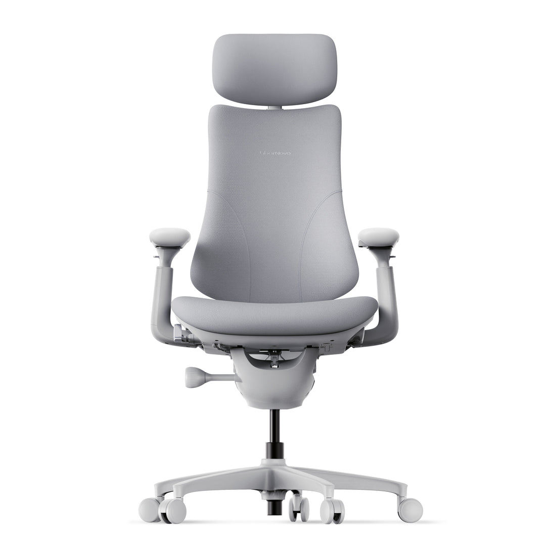 LiberNovo Omni SE Dynamic Ergonomic Chair Space Grey front view - Chair Dinkum