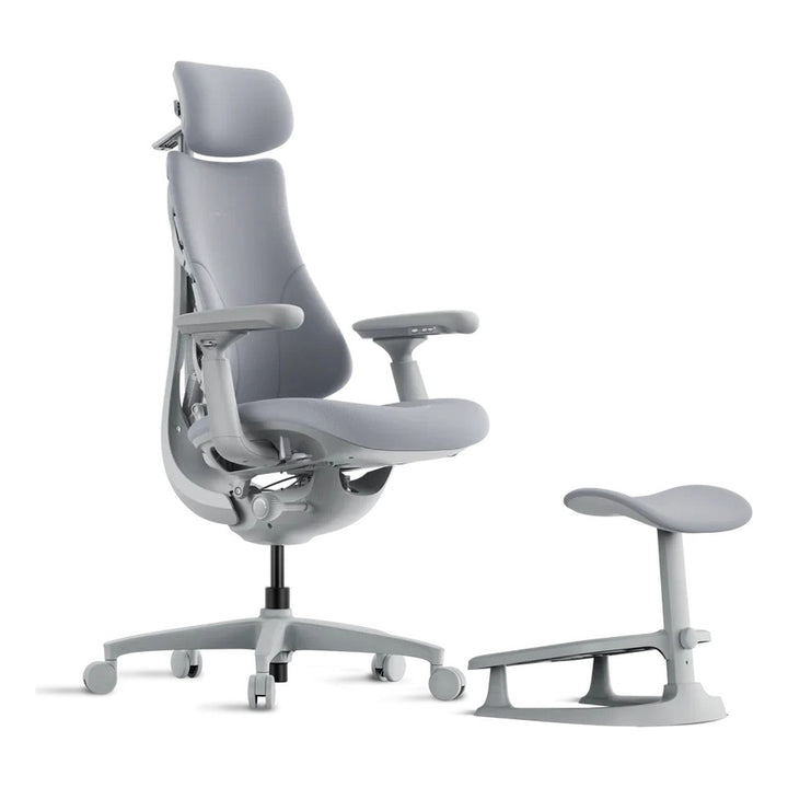 LiberNovo Omni Smart Dynamic Ergonomic Chair with Footrest side view - Chair Dinkum Australia