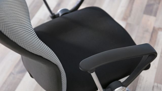 Close-up of mesh and fabric upholstery materials showing weave and texture - Chair Dinkum Australia