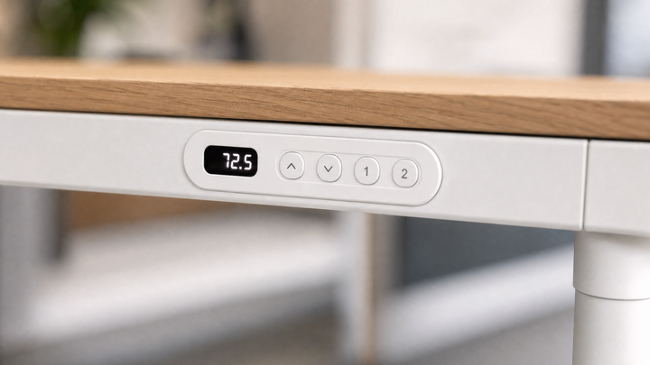 Forma Four-Leg Sit Stand Table integrated control panel with LED display - Chair Dinkum