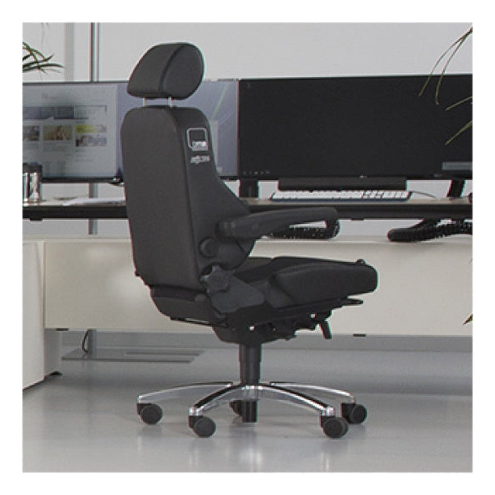 RH Secur24 - Basic Ergonomic Chair side view - Chair Dinkum Australia