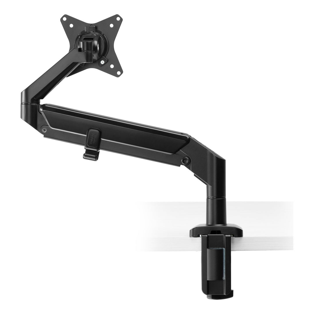 Thinking Works Vader single monitor arm in satin black, clamp mount - Thinking Works photo