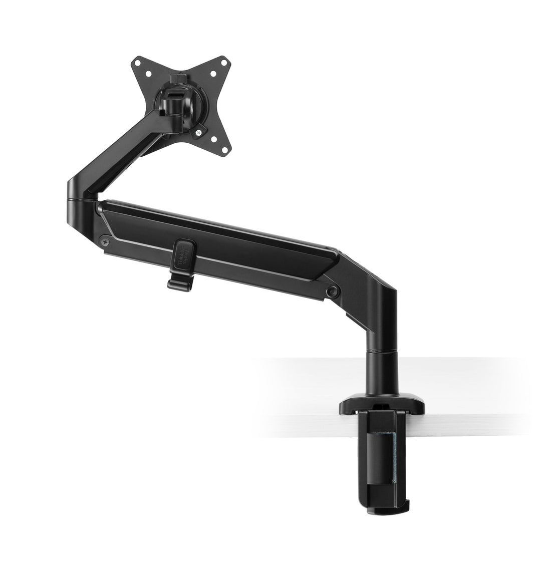 Thinking Works Vader single monitor arm in satin black, clamp mount - Thinking Works photo